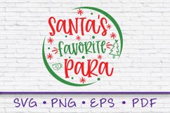Santa's Favorite Para SVG, Para SVG, Christmas SVg, Digital Product Image 1