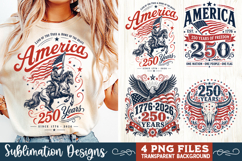 USA 250th Anniversary 4 PNG Sublimation, Patriotic 4th Product Image 2