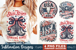 USA 250th Anniversary 4 PNG Sublimation, Patriotic 4th Product Image 1