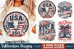 USA 250th Anniversary 4 PNG Sublimation, Patriotic 4th Product Image 3