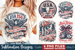 USA 250th Anniversary 4 PNG Sublimation, Patriotic 4th Product Image 5