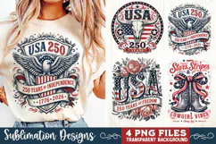 USA 250th Anniversary 4 PNG Sublimation, Patriotic 4th Product Image 5