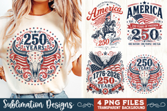 USA 250th Anniversary 4 PNG Sublimation, Patriotic 4th Product Image 3