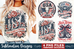 USA 250th Anniversary 4 PNG Sublimation, Patriotic 4th Product Image 6