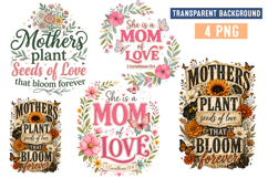 Mother's Day Sublimation Designs,Mom Sublimation Png,MOM SVG Product Image 1