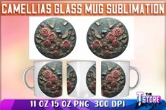 Camellias Mug Sublimation | 11 oz 15 oz Mug | Camellias PNG Product Image 1