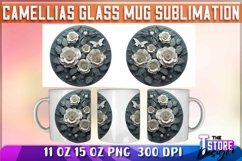 Camellias Mug Sublimation|11 oz 15 oz Mug|Camellias Mug Wrap Product Image 3