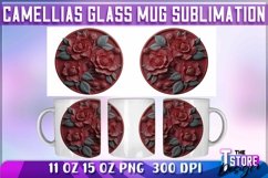Camellias Mug Sublimation | 11 oz 15 oz Mug | Camellias PNG Product Image 1
