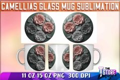 Camellias Mug Sublimation | 11 oz 15 oz Mug | Camellias PNG Product Image 1