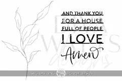 And Thank You For A House Full Of People I Love Amen SVG Product Image 2