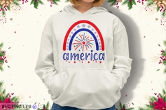 Rainbow America 4th July SVG PNG Product Image 2