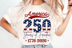 America 250 Years of Freedom Svg Design Product Image 1