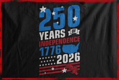 America 250 Years Of Independence, USA 250th, 1776 2026 Product Image 2