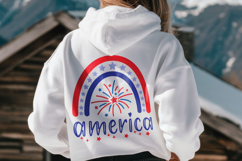 Rainbow America 4th July SVG PNG Product Image 4