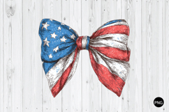 Coquette American Girl PNG, Coquette Bow PNG Product Image 1