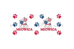 america cat funny 4th of july coffee mug sublimation wrap glass mug wrap svg presized for 11oz and 15oz glass mug are sublimation files