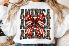 America Coquette Bow PNG Product Image 3