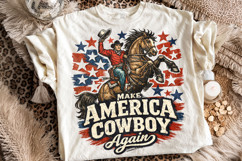 Make America Cowboy Again PNG, 4th Of July PNG, Patriotic Product Image 2