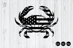 Patriotic Crab SVG, USA Flag Blue Crab SVG, Crab SVG Product Image 1