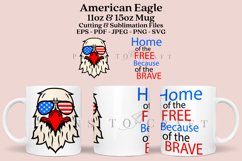 america eagle 4th of july coffee mug sublimation wrap glass mug wrap svg presized for 11oz and 15oz glass mug are sublimation files