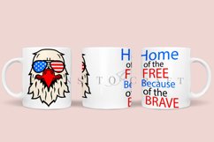 america eagle 4th of july coffee mug sublimation wrap glass mug wrap svg presized for 11oz and 15oz glass mug are sublimation files