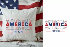 America Est.1776 SVG, 4th Of July SVG Design Product Image 4