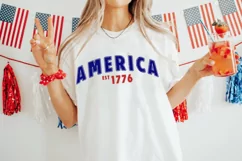 America Est 1776 SVG, 4th Of July SVG Design Product Image 2