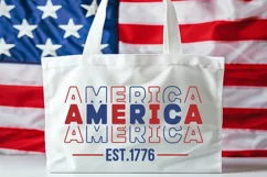 America Est.1776 SVG, 4th Of July SVG Design Product Image 3