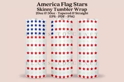 america flag stars skinny tumbler sublimation wrap with high resolution 300 DPI and transparant background perfect for 20oz and 30oz skinny tumbler