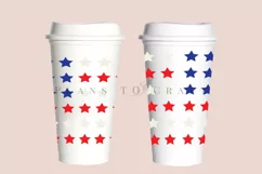 america flag stars starbucks 16oz hot cup wrap svg presized template for tumbler grande suitable for cricut and silhouette