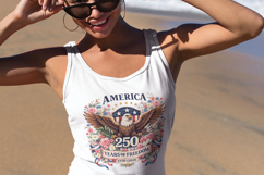 America 250 year anniversary celebration design, America png Product Image 1