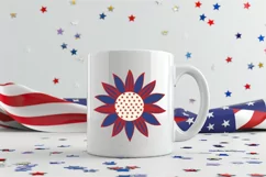 America Flower SVG, 4th Of July SVG Design Product Image 3