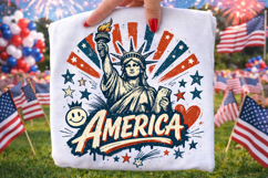 Statue Of Liberty America PNG, 4th Of July PNG, Patriotic Product Image 2