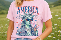 Preppy Brushstroke Statue of Liberty Patriotic USA 4th July Product Image 3