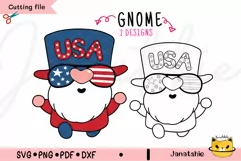 gnome 4th of july svg, Patriotic Gnomes Independence Day Product Image 1