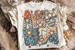 America Retro PNG, 4th Of July PNG, Patriotic PNG, Usa Flag Product Image 1