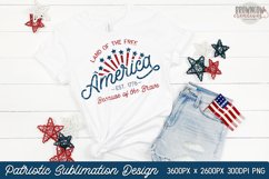 July 4th/America Patriotic Sublimation Design PNG Product Image 1