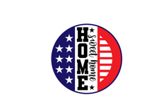 USA 250th Anniversary Home Sweet Home Welcome SVG Sign Product Image 2