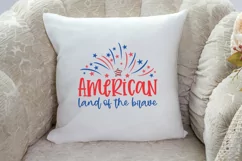 America land of the brave SVG Design,Patriotic Decor SVG Product Image 3