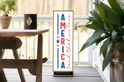 America land that we love Porch Sign SVG Product Image 3