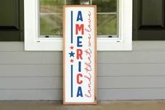 America land that we love Porch Sign SVG Product Image 2
