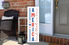 America land that we love Porch Sign SVG Product Image 1