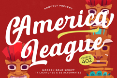 America League - Modern Bold Script Font Product Image 1