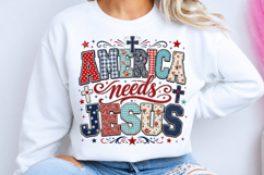 America needs Jesus PNG Product Image 2
