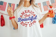America The Beautiful Est. 1776 SVG, 4th Of July SVG Design Product Image 3