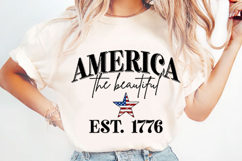 America The Beautiful Svg Design Product Image 1