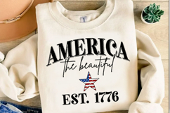 America The Beautiful Svg Design Product Image 3