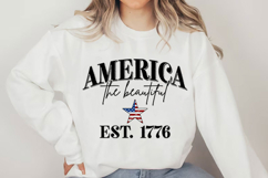 America The Beautiful Svg Design Product Image 4