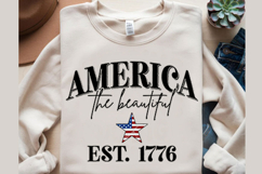 America The Beautiful Svg Design Product Image 2