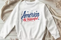 America the Beautiful SVG, 4th of July Patriotic Design Product Image 2